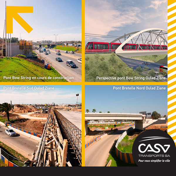 Casablanca: en images, les ponts qui vont accueillir les lignes T3 et T4 du tramway Casablanca: en images, les ponts qui vont accueillir les lignes T3 et T4 du tramway