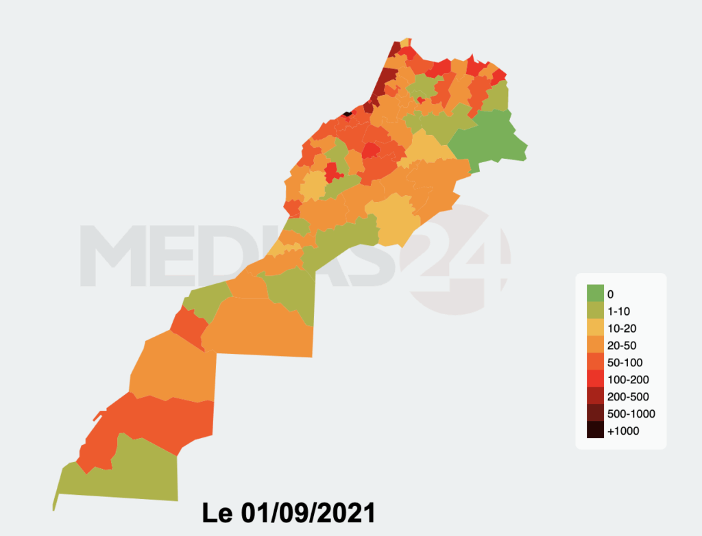 Covid-19. 40 préfectures et provinces avec 0 cas, le Maroc passe au vert